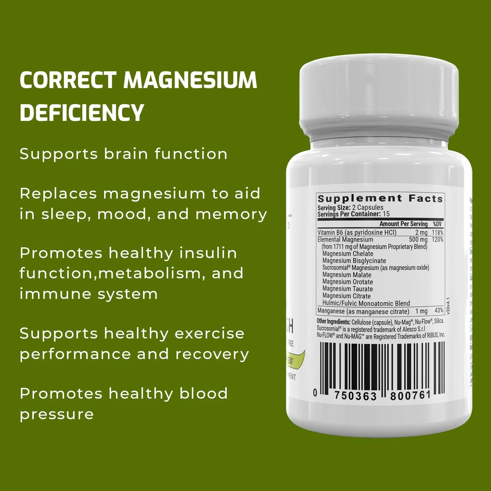 Magnesium Breakthrough Supplement 4.0 - Has 7 Forms of Magnesium: Glycinate, Malate BiOptimizers Au supplements