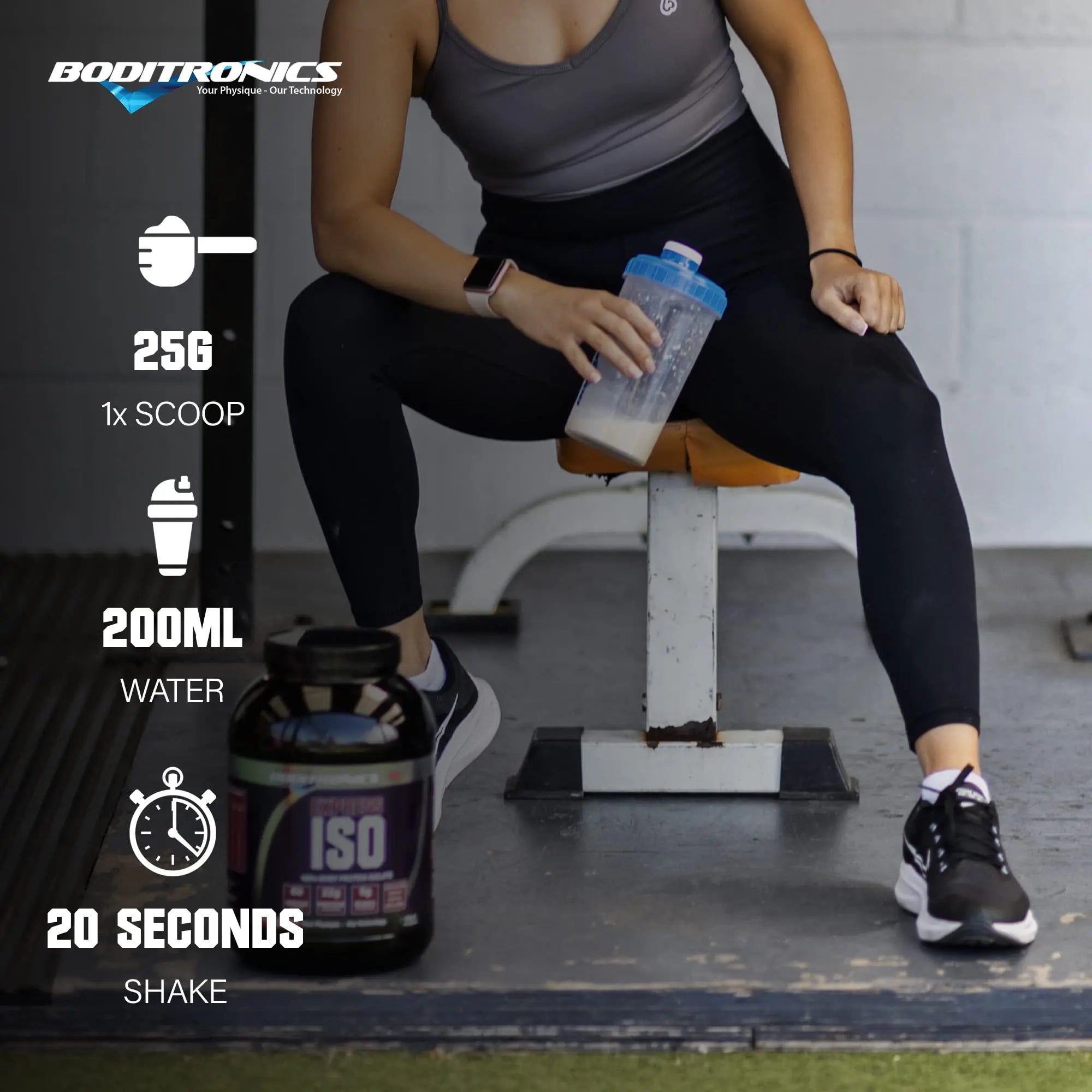 Boditronics 1.5 kg Iso Express Whey 100% Whey Isolate Protein Powder with Occurring Amino Acid Boditronics Au supplements
