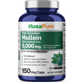 NusaPure Mullein Leaf Capsules 10:1 Extract, 500 mg Equivalent to 5,000 mg per Veggie Caps - 150 Count - Verbascum Thapsus (Non-GMO, Vegan) Dietary Supplement NusaPure Au supplements