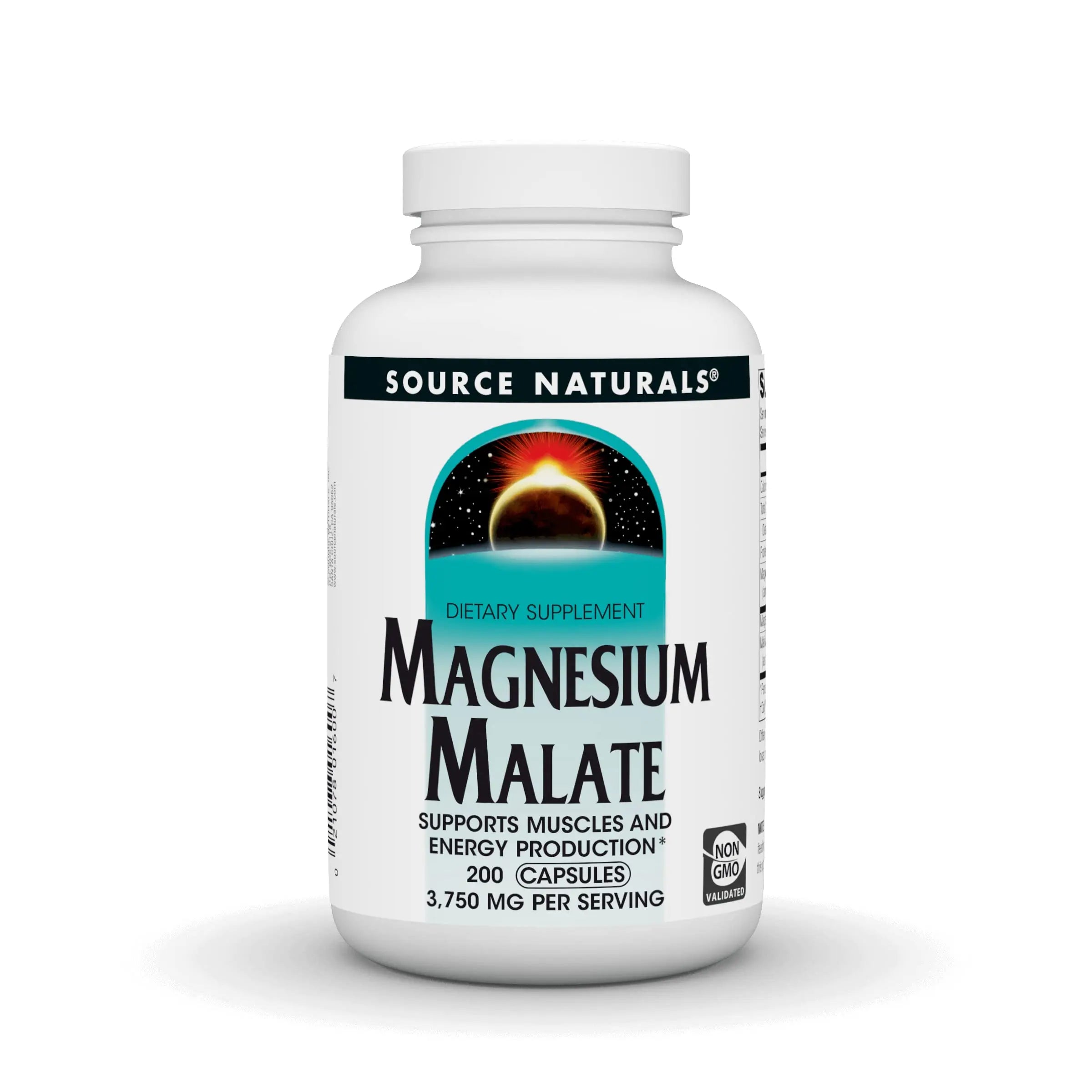 Source Naturals Magnesium Malate, Magnesium Malic Acid Supplement, Non GMO, 3750 MG Source Naturals Au supplements