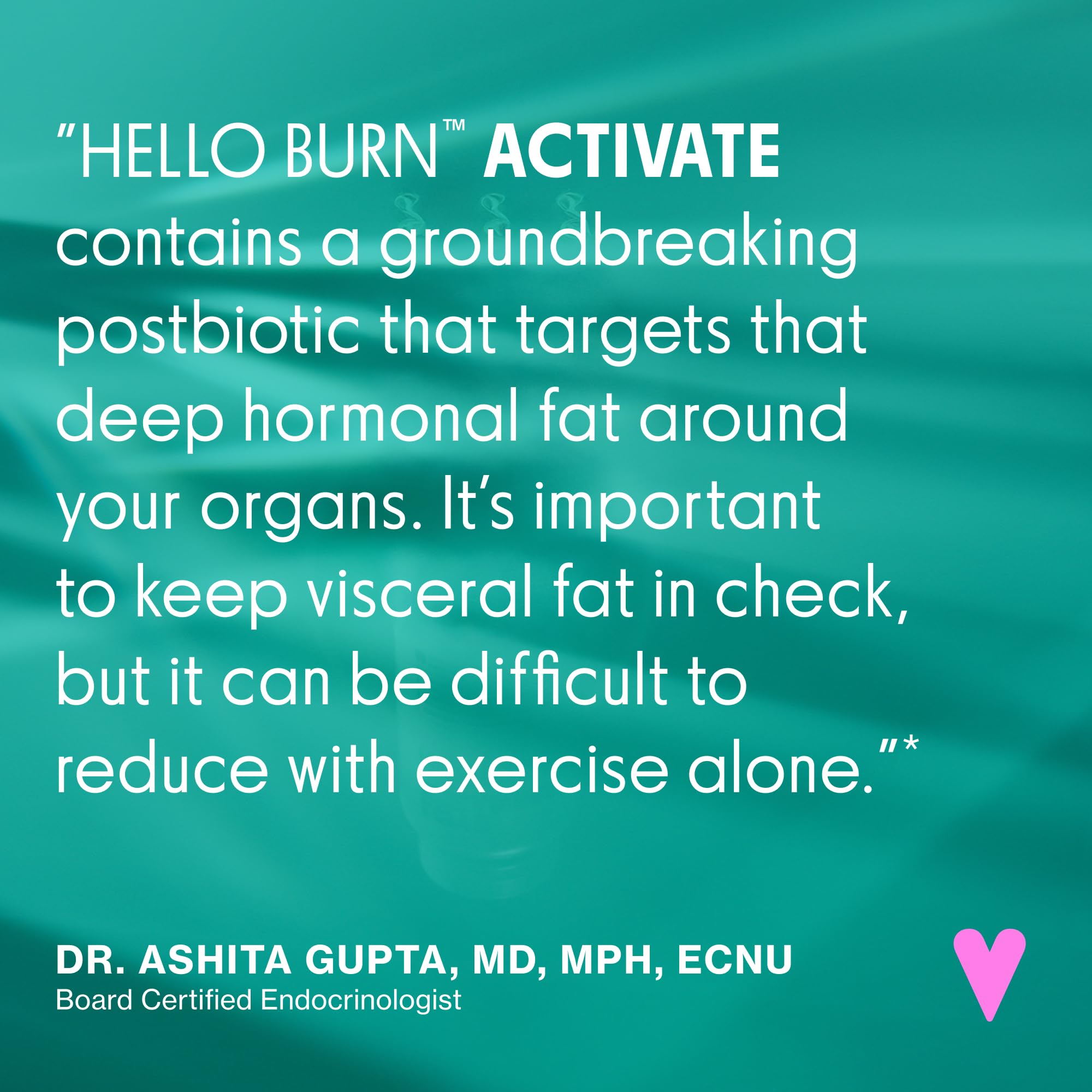 Love Wellness Hello Burn Activate | Support Visceral Fat Burn with HT BPL1 Postbiotic | Supports Healthy Waist Circumference, Longevity and Metabolic Wellness | 30 Count Love Wellness Au supplements
