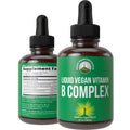 B Complex Liquid Drops Vegan Supplement. Best 5 B Vitamins with B3 Niacin, B6, B7 Biotin, B9 Folate, Methylcobalamin B12. B-Complex for Hair, Skin Nails, Energy. for Adults, Men, Women Peak Performance Au supplements