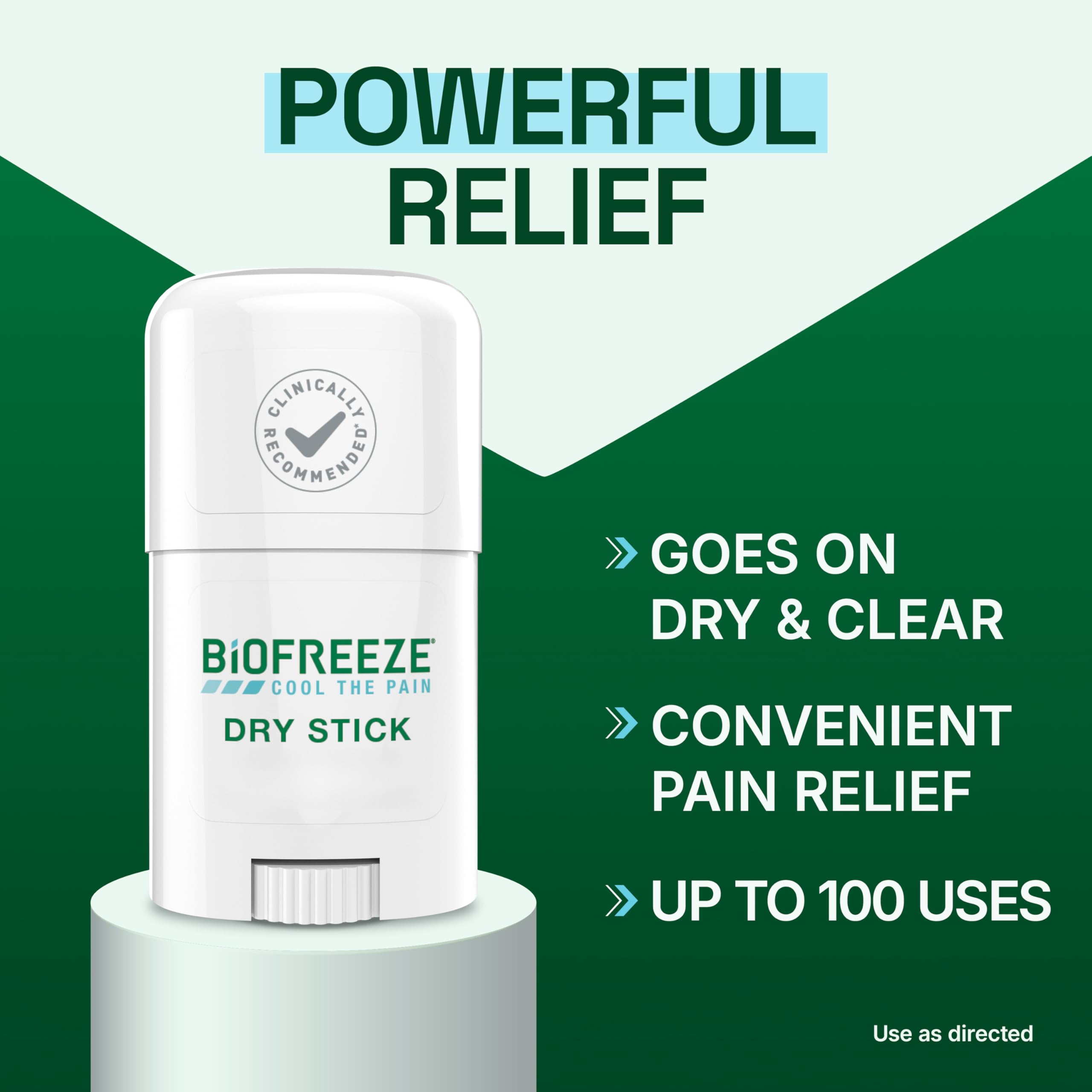 Biofreeze Dry Stick, Mess-Free Relief for Neck, Shoulder, Knee, Hip, Hand & Joint, Cooling Menthol Pain Relief Stick, Up to 100 Uses Biofreeze Au supplements