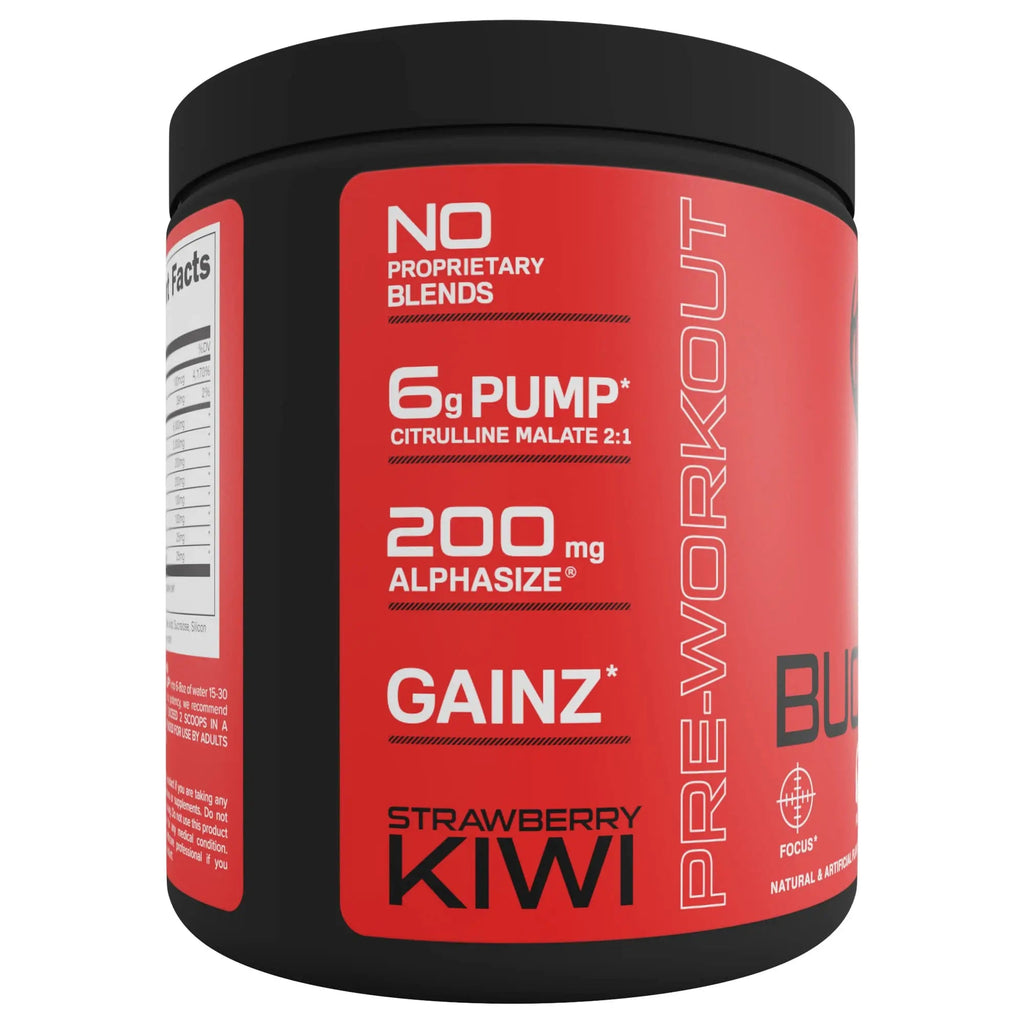 Bucked Up Pre Workout - Best Tasting - 6 Grams Citrulline, 2 Grams Beta Alanine Non Proprietary Blend, Powder (Strawberry Kiwi) Bucked Up Au supplements