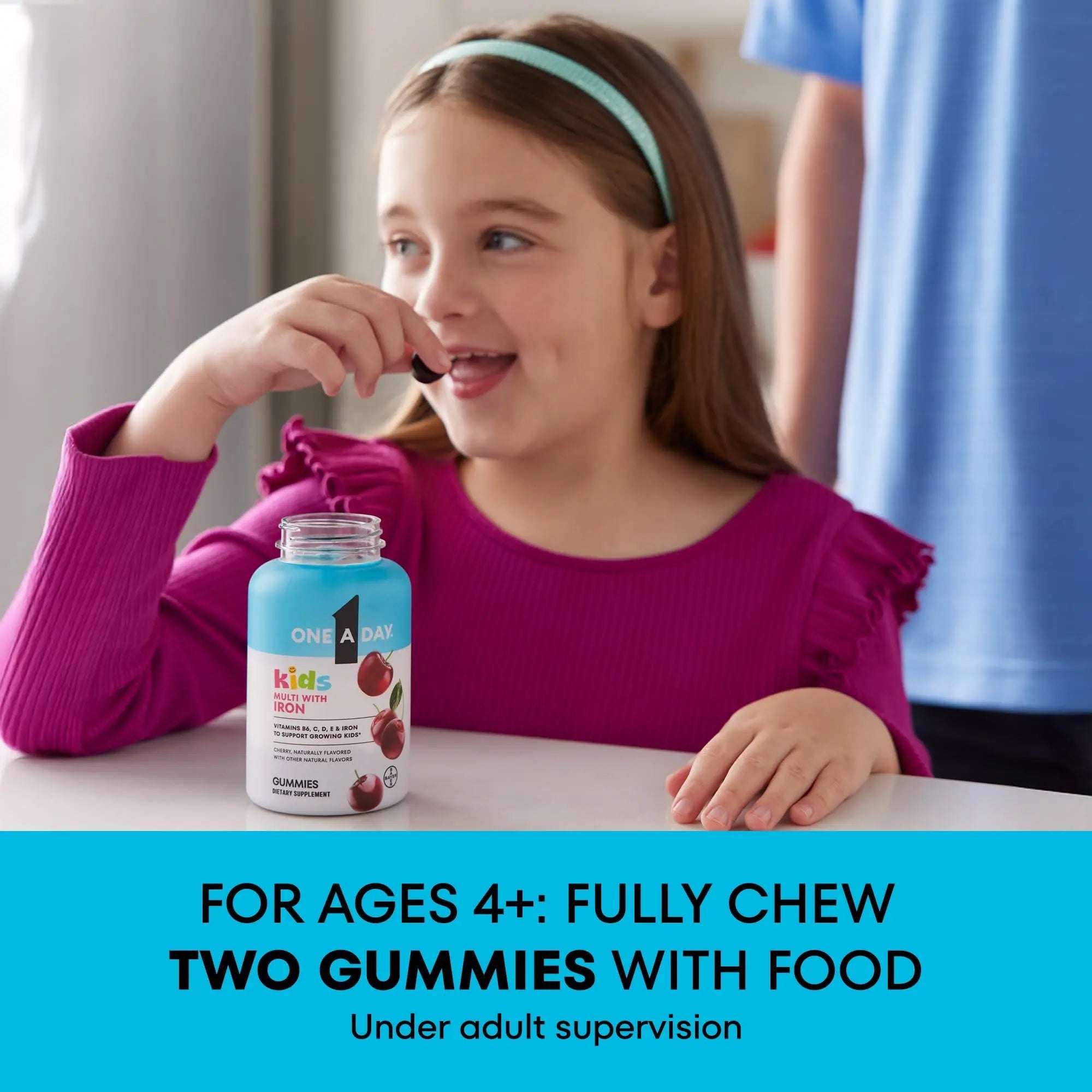 One A Day Kids Multivitamin with Iron Gummy, Vitamin D, Vitamin C, E, Zinc for Immune Support, Gummy Vitamins, Kids Multivitamin Gummies with Iron ONE A DAY Au supplements