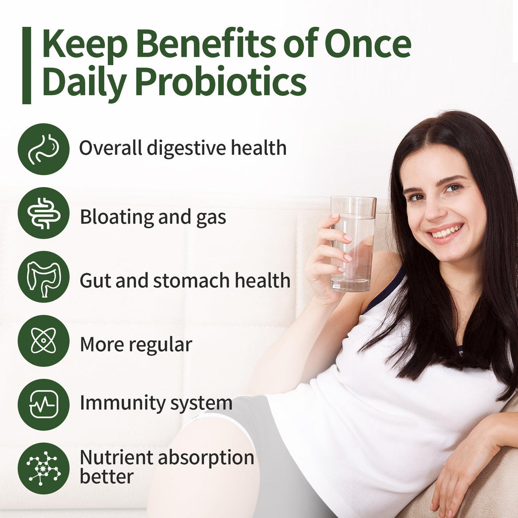 Probiotics for Women & Men, 200 Billion CFU 12 Strains with 3 Organic Prebiotics and Probiotics for Digestive Health Gut, Immune, Bloating & Gas, Energy, Overall Health, Shelf Stable - 2 Month Supply Cfuful Au supplements