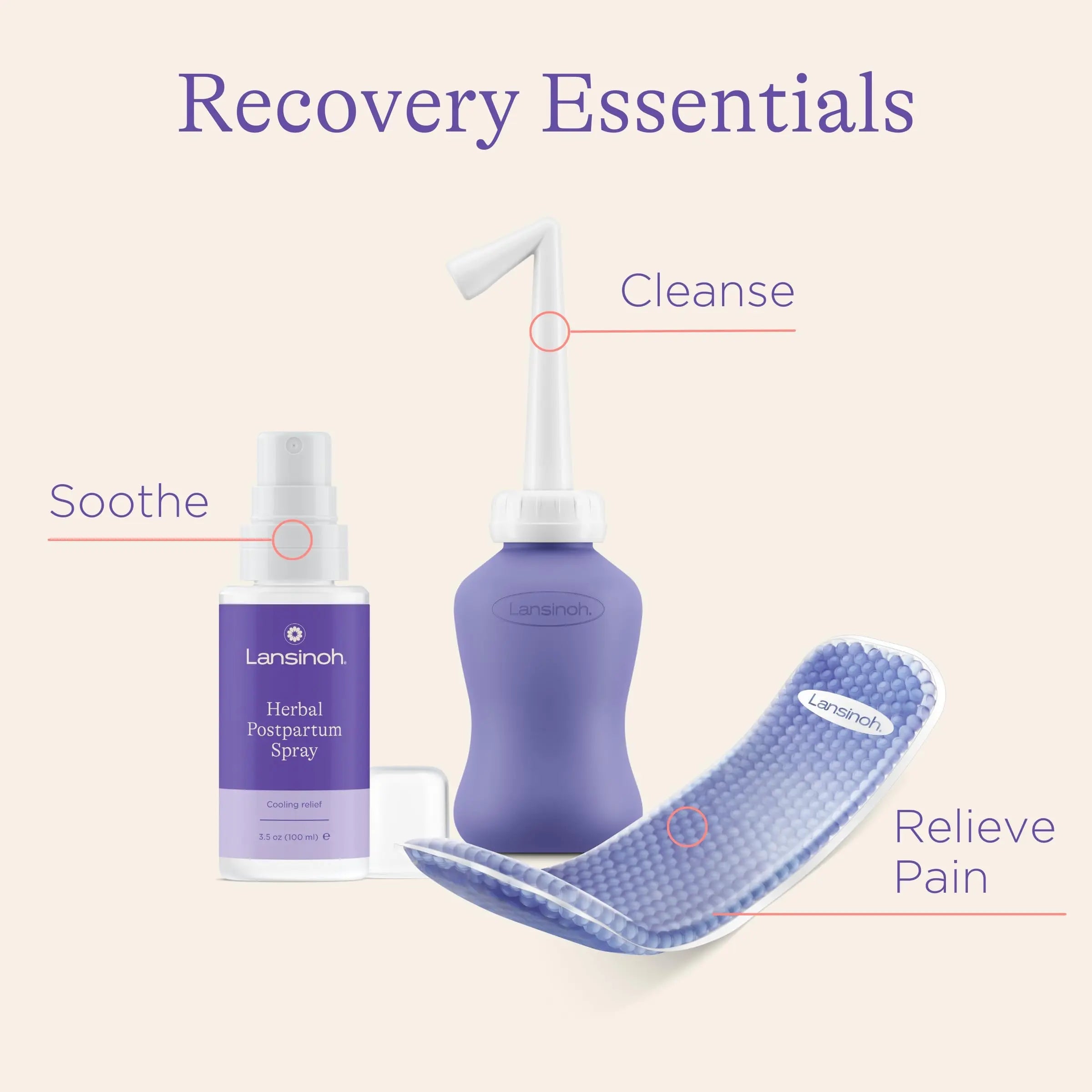 Lansinoh Postpartum Essentials Recovery Bundle, Postpartum Care Kit Lansinoh Au supplements