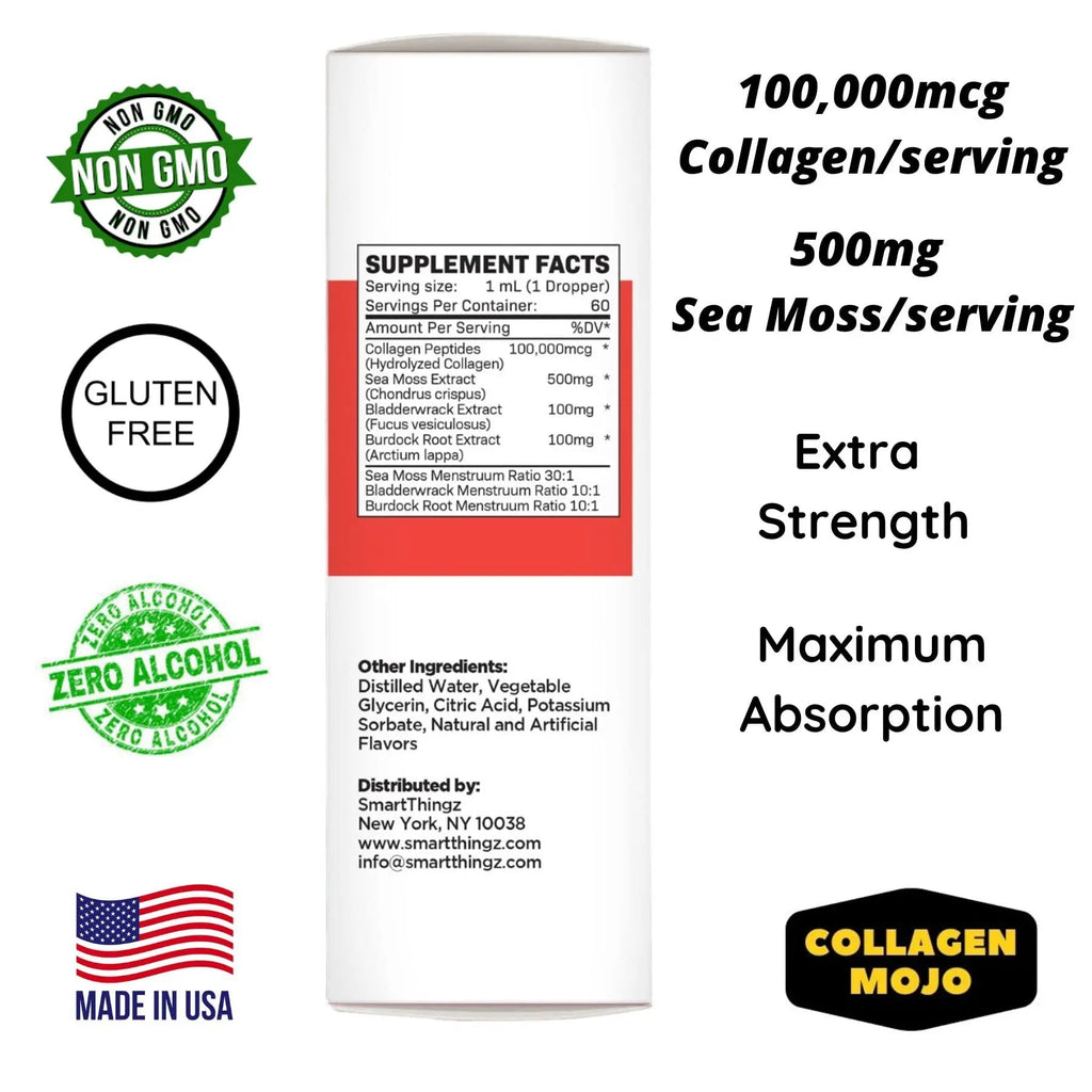 Collagen Mojo Liquid Collagen Peptides with Sea Moss, Burdock Root & Bladderwrack Collagen Mojo Au supplements