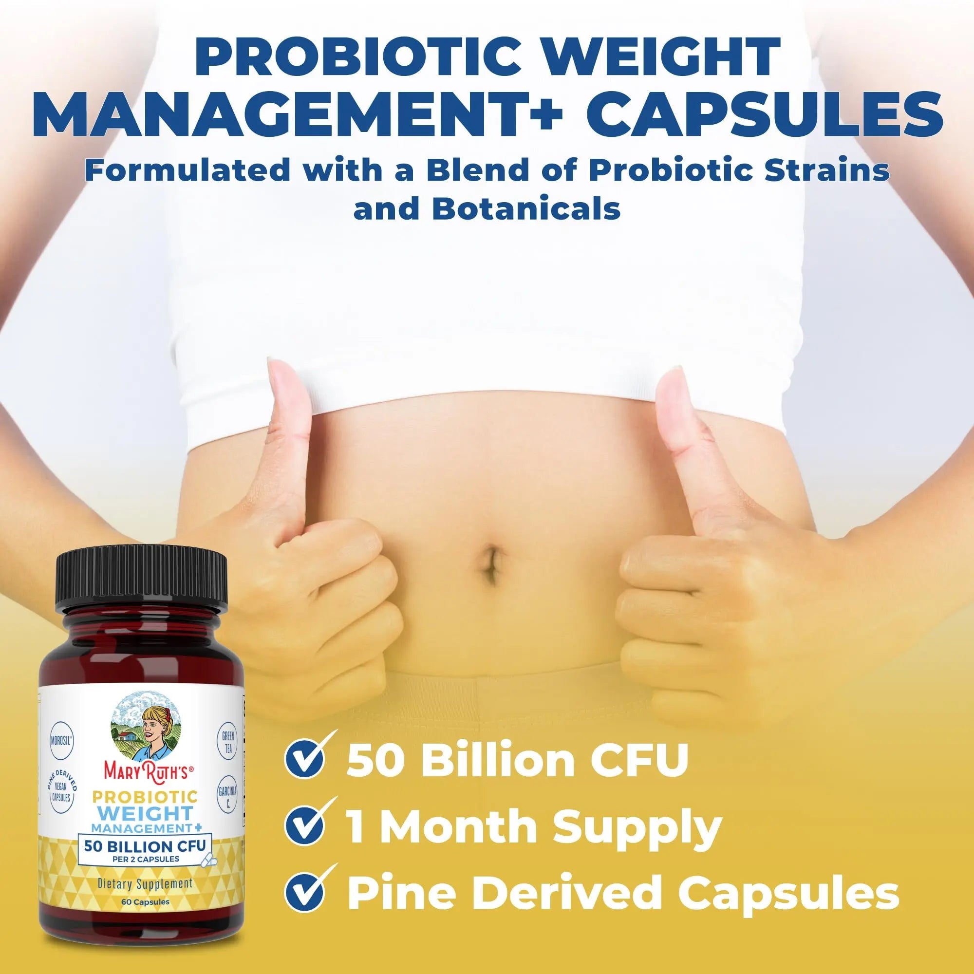 MaryRuth's Probiotics Capsule for Women & Men | Weight Management | Digestive & Gut Health MaryRuth Organics Au supplements
