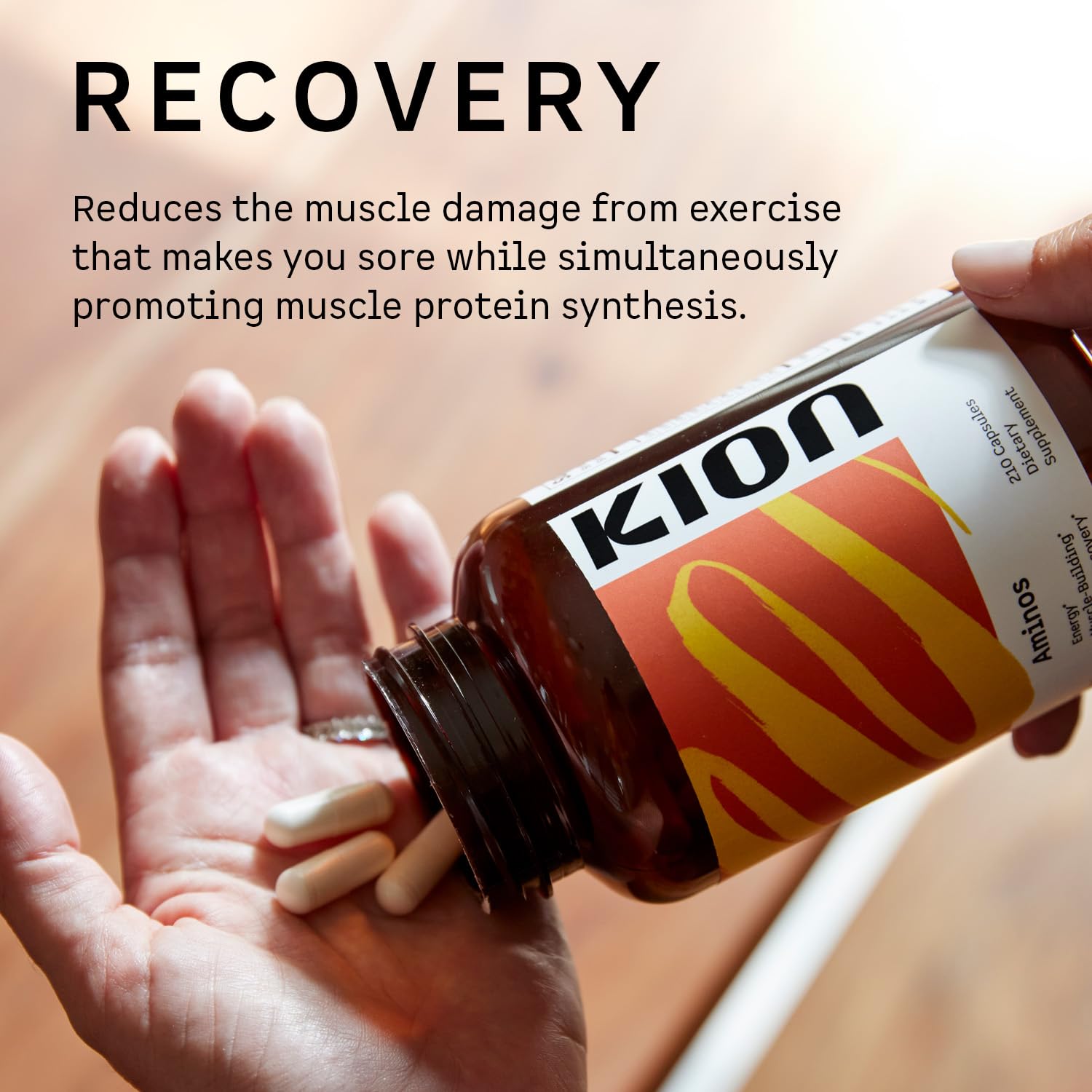 Kion Aminos Essential Amino Acids Capsules | The Building Blocks for Muscle Recovery, Reduced Cravings, Better Cognition, Immunity, and More | 30 Servings