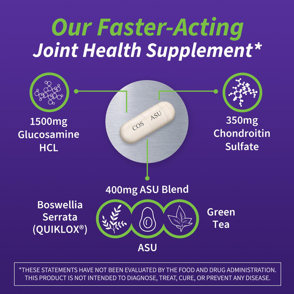 Nutramax Laboratories Cosamin® ASU Joint Health Supplement with Glucosamine, Chondroitin & ASU for Adult Men & Women, Joint Supplement, 230 Capsules Nutramax Laboratories Au supplements