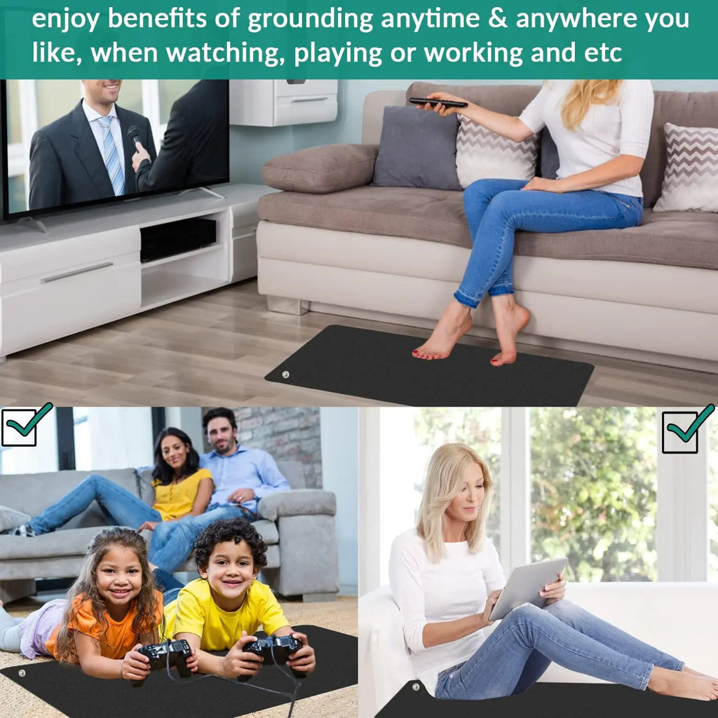 Grounding Mat for Improving Sleep, Grounding Pad for Health, Grounding Bed Mat with Grounding Cord VAJOOCLL Au supplements