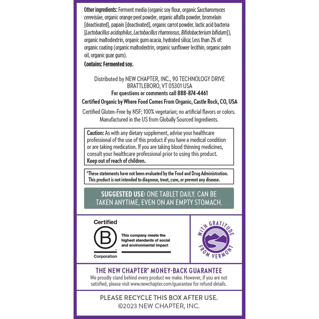 New Chapter Men’s Multivitamin 40+, Extra B6 & B12, D3, Vitamin C & Zinc, Immune, Heart, Cellular Energy, and Brain Health New Chapter Au supplements