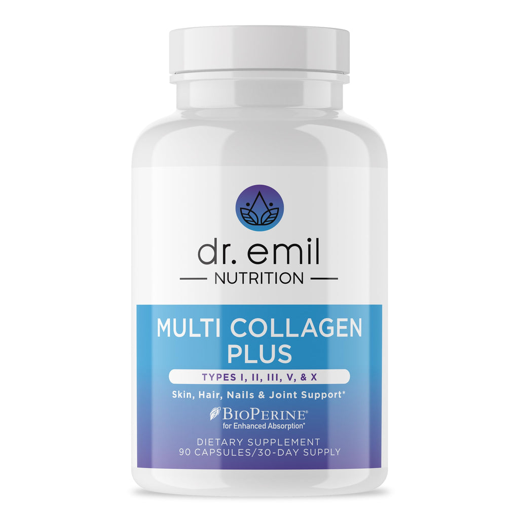 DR. EMIL NUTRITION Women's Multi Collagen Pills | Collagen Supplements | Support Hair, Skin, Nails & Joints | Hydrolyzed Collagen Supplements