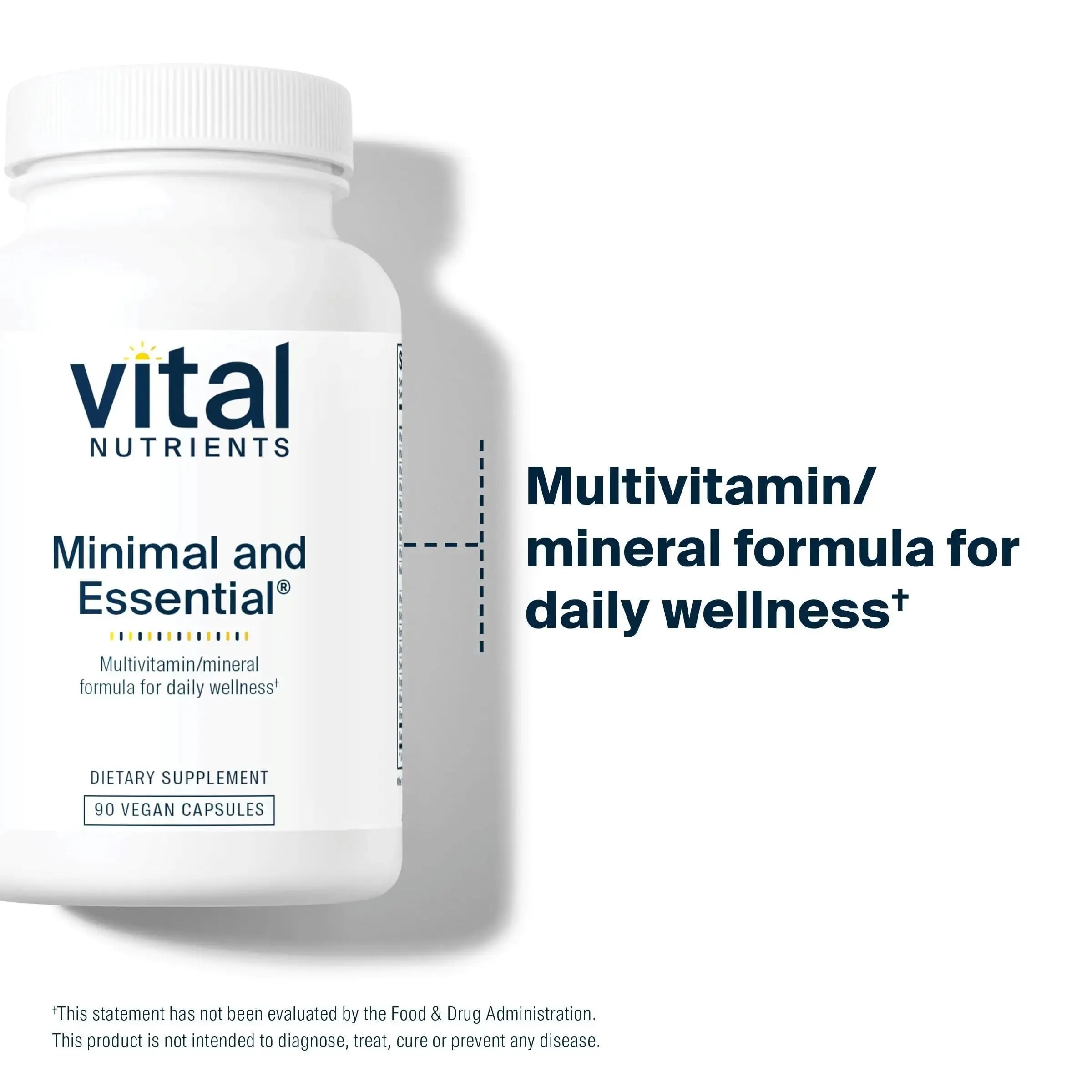 Vital Nutrients Minimal and Essential Multivitamin | Vegetarian One per Day Multi Vitamin, Mineral, & Antioxidant Supplement* | Vital Nutrients Au supplements