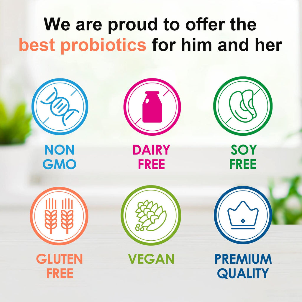 CANLIST Probiotics 120 Billion CFUs 18 Strains, 3 Prebiotics & Digestive Enzymes for Men Women,Digestive & Immune Support