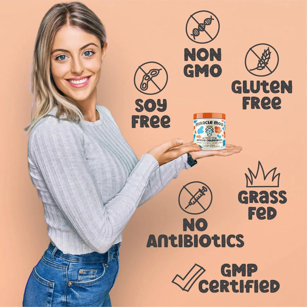 Colostrum Supplement for Gut Health, Hair Growth, Beauty and Immune Miracle Moo Au supplements