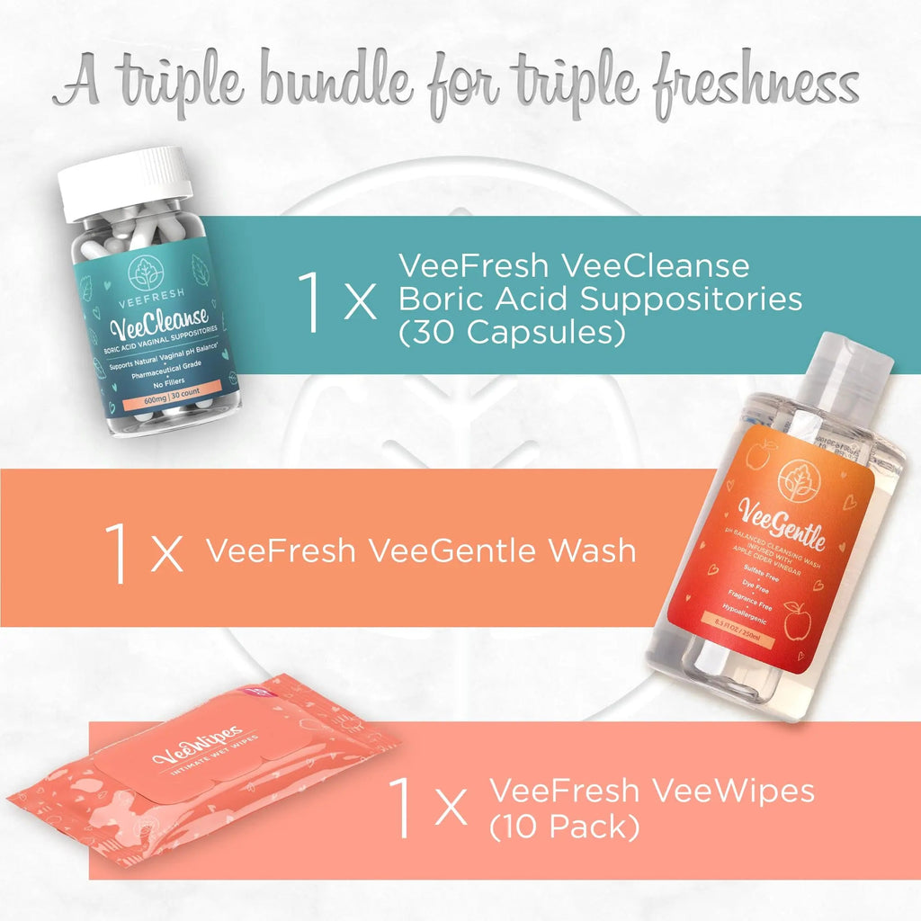 VeeFresh VeePower Bundle - A Convenient Feminine Care Bundle for Any-Time Freshness & Odor Control VeeFresh Au supplements