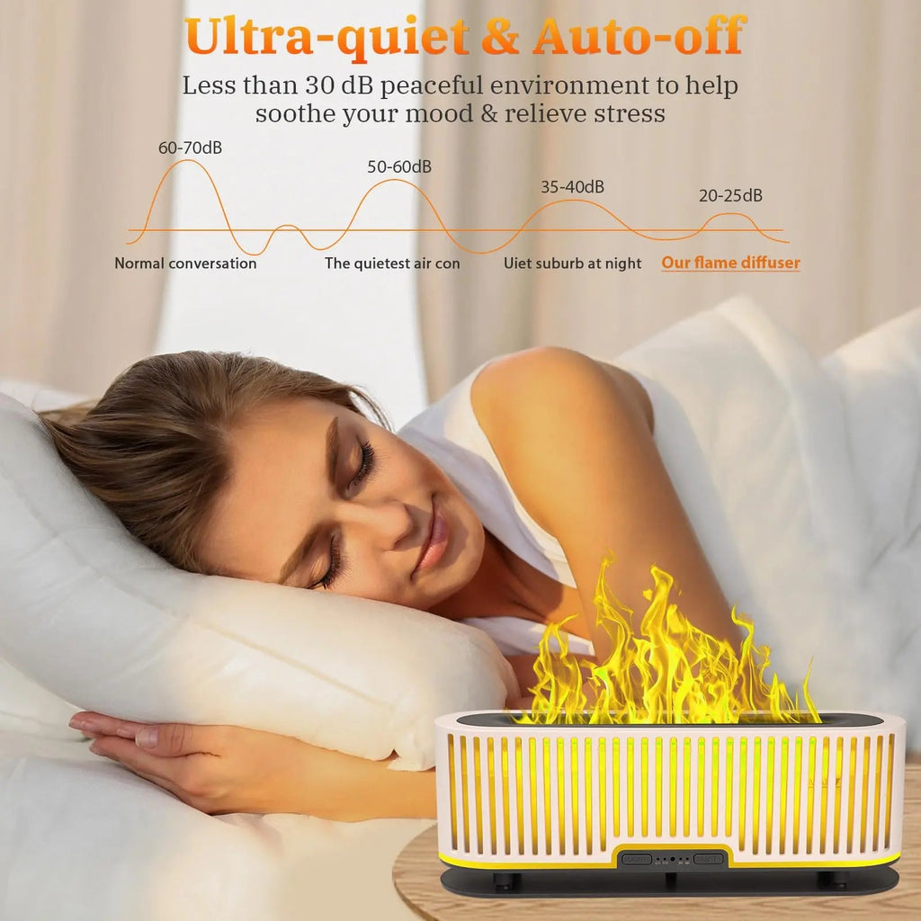 Comfynest Colorful Flame Air Aroma Diffuser Humidifier 7 Flame Colors,200ml Essential Oil Comfynest Au supplements