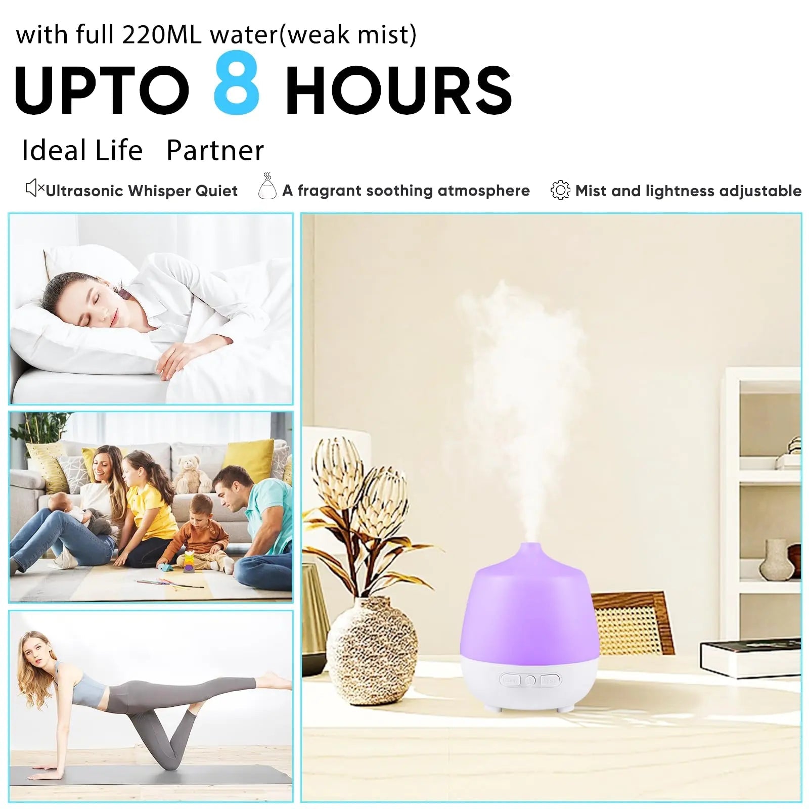 HAPPTWS 220Ml Essential Oil Diffuser - Diffusers for Essential Oils Aromatherapy Diffuser HAPPTWS Au supplements