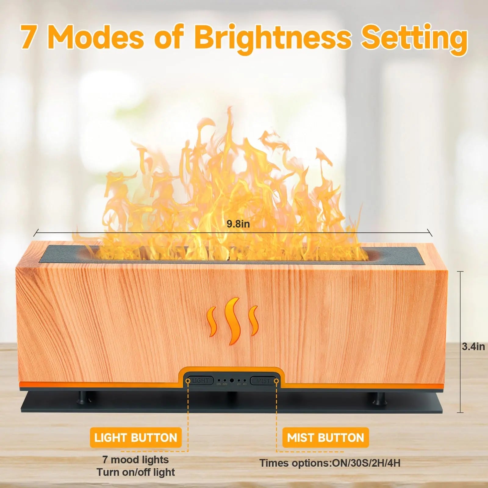WENPHONE Upgraded 7 Color Essential Oil Diffusers, Flame Air Aroma Diffuser Humidifier, 200ml WENPHONE Au supplements