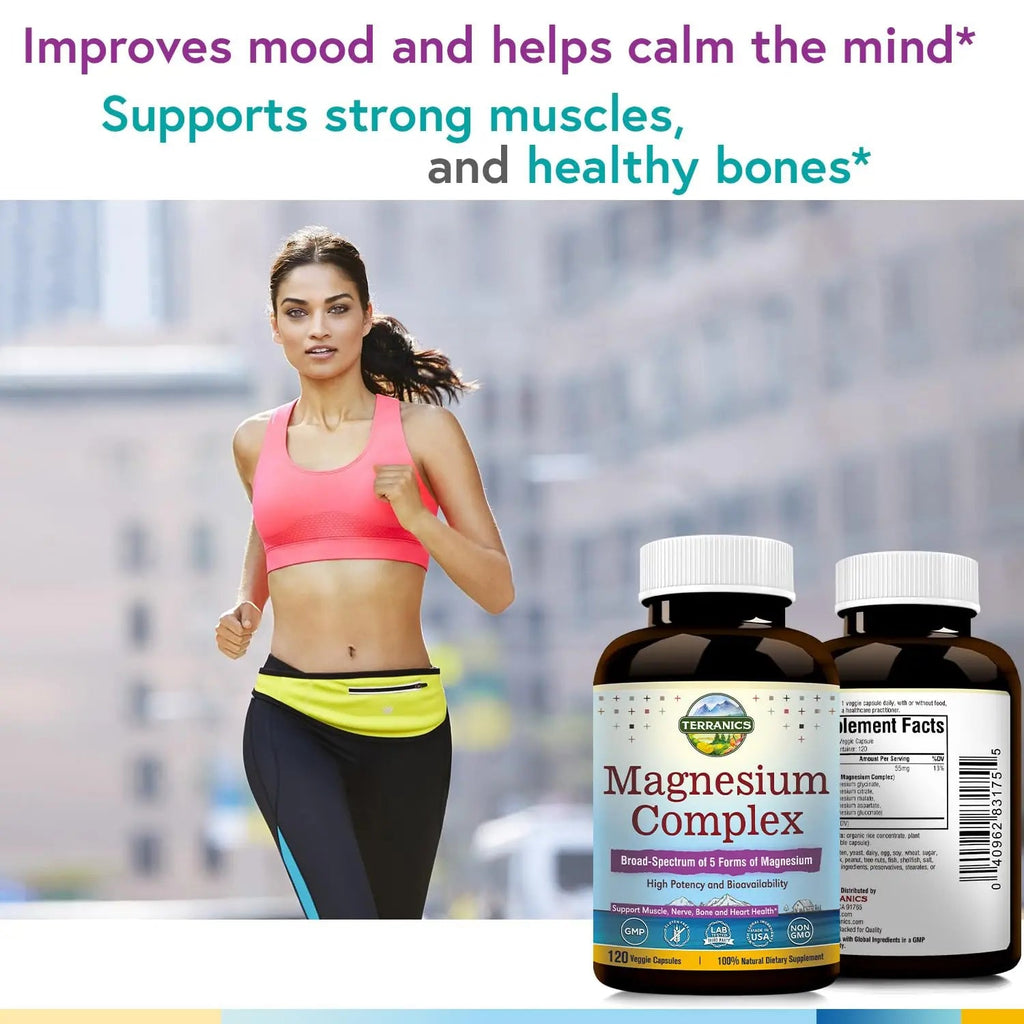 Terranics Magnesium Complex, Total 240 Capsules, Max Absorption, Glycinate, Citrate Terranics Au supplements