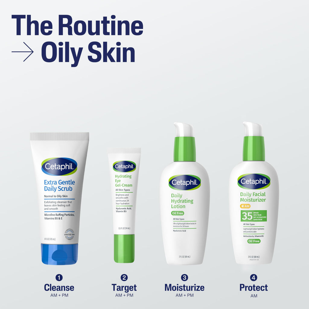 Cetaphil Exfoliating Face Wash, Extra Gentle Daily Face Scrub, Gently Exfoliates & Cleanses