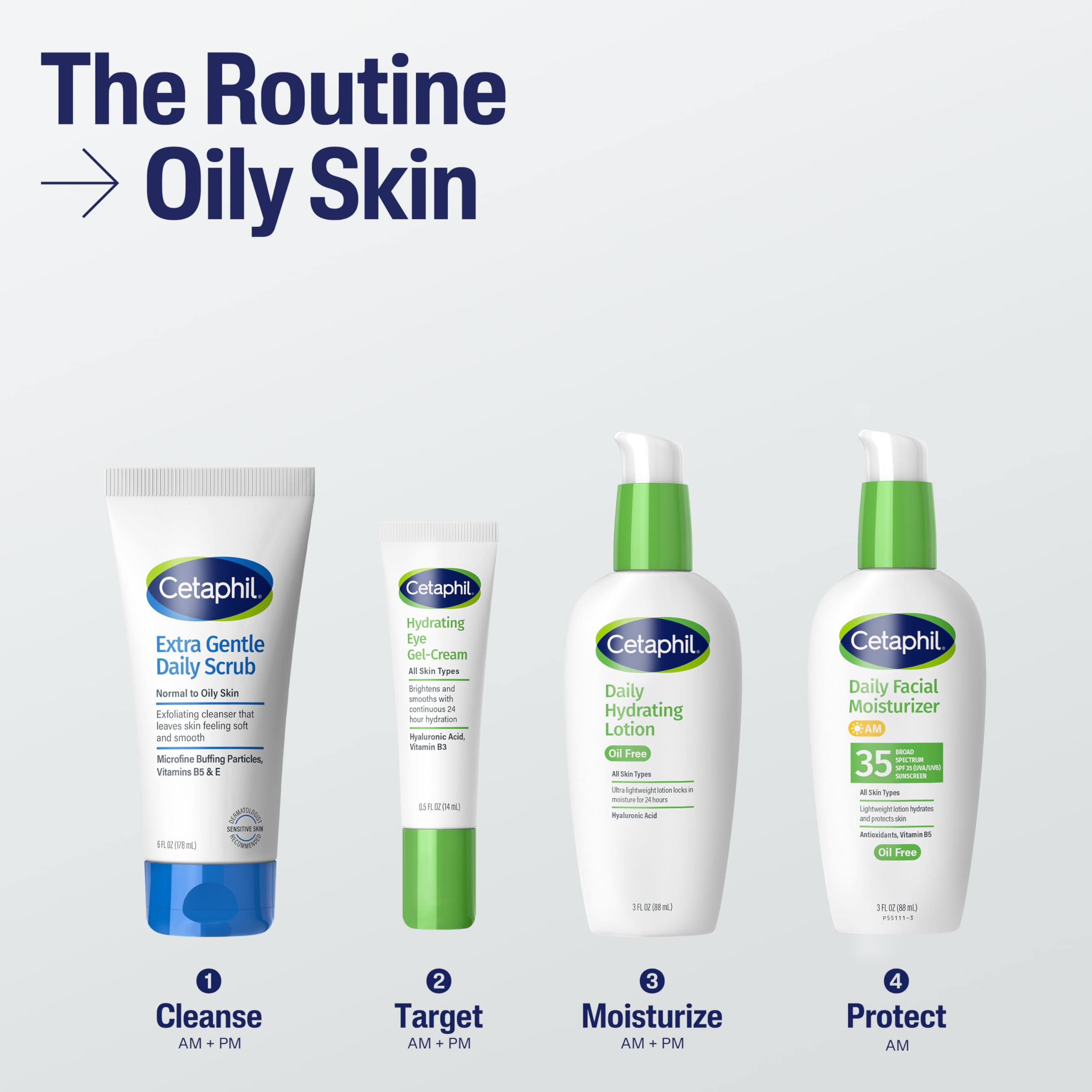 Cetaphil Exfoliating Face Wash, Extra Gentle Daily Face Scrub, Gently Exfoliates & Cleanses