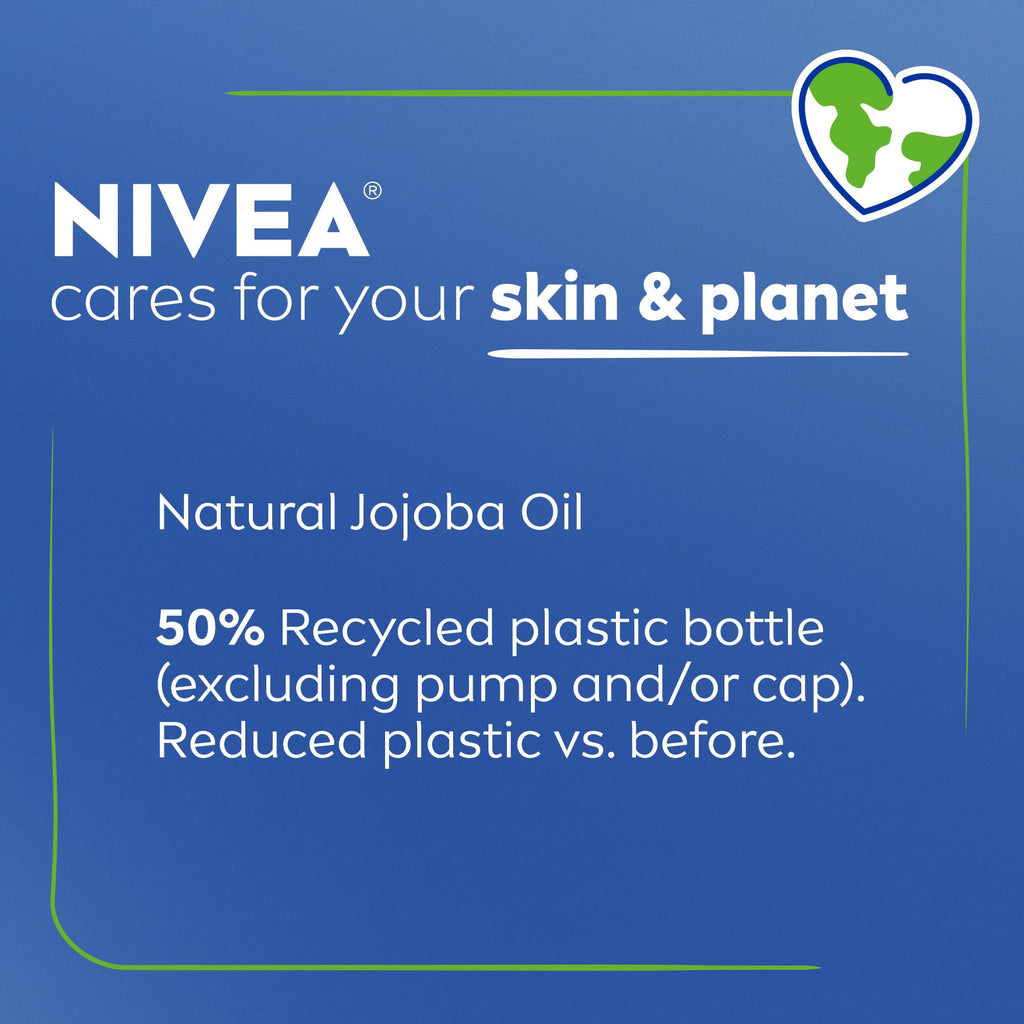 NIVEA Oil Infused Cherry Blossom and Jojoba Oil Body Lotion for Women, Fast-Absorbing and Non-Greasy Cherry Blossom Scented