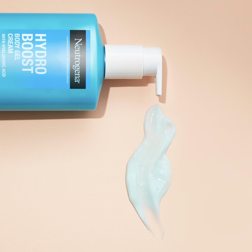 Neutrogena Hydro Boost Body Gel Cream, Hydrating Body Lotion with Hyaluronic Acid for Normal to Dry Skin