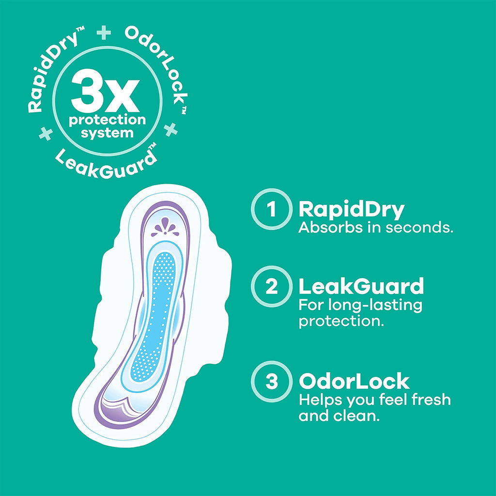Always Ultra Thin Feminine Pads For Women, Size 2 Long Super Absorbenc Always Au supplements