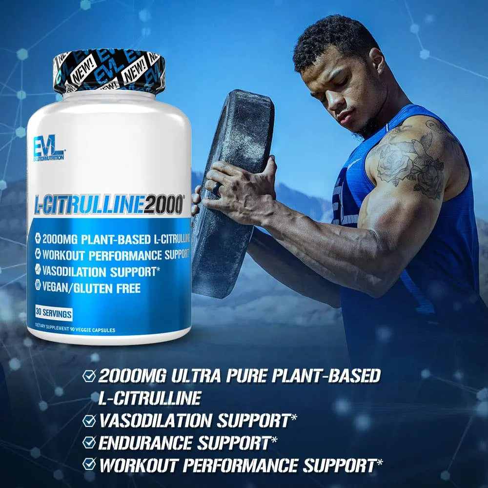 Evlution L-Citrulline2000 Nitric Oxide Supplement for Men Nutrition High Strength L Citrullin Evlution Au supplements