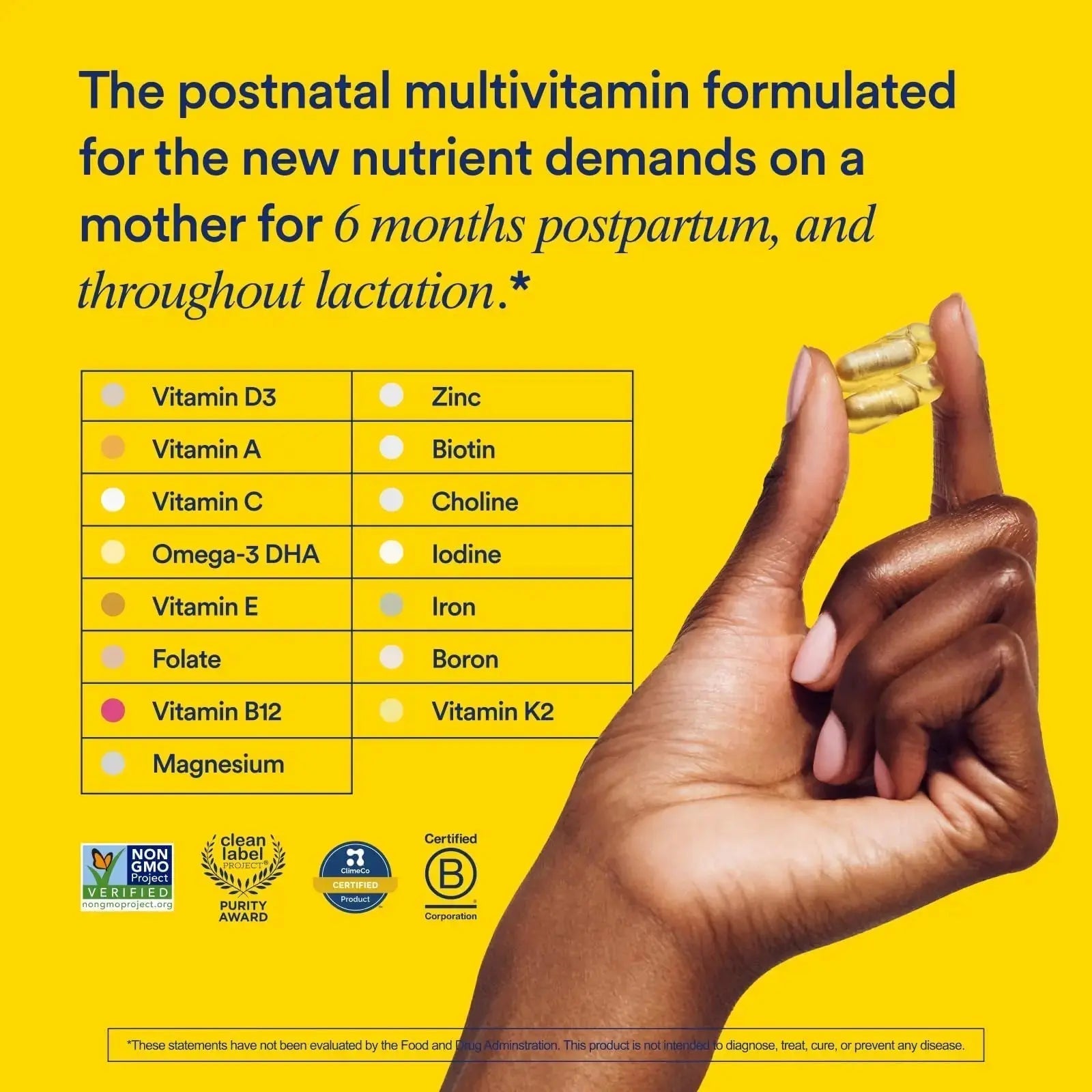 Ritual Essential for Women Postnatal Multivitamin - Postpartum Vitamin - Omega-3 DHA & Choline for Lactation Support, Vitamin A, C, D3 & Zinc Ritual Au supplements