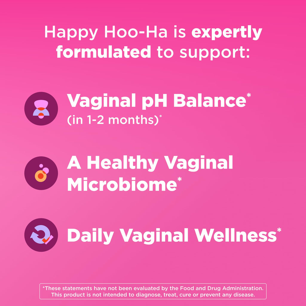 OLLY Happy Hoo-Ha Capsules, Probiotic for Women, Vaginal Health and pH Balance, 10 Billion CFU, Gluten Free - 25 Count OLLY Au supplements