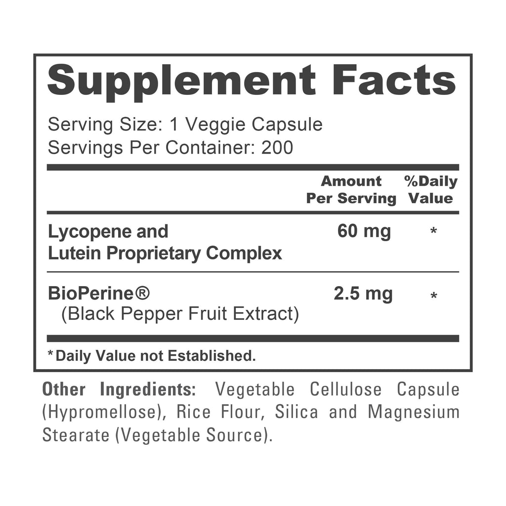 NusaPure Lycopene & Lutein Complex 60mg per Caps, 200 Veggie Capsules (Non-GMO, Vegan) NusaPure Au supplements