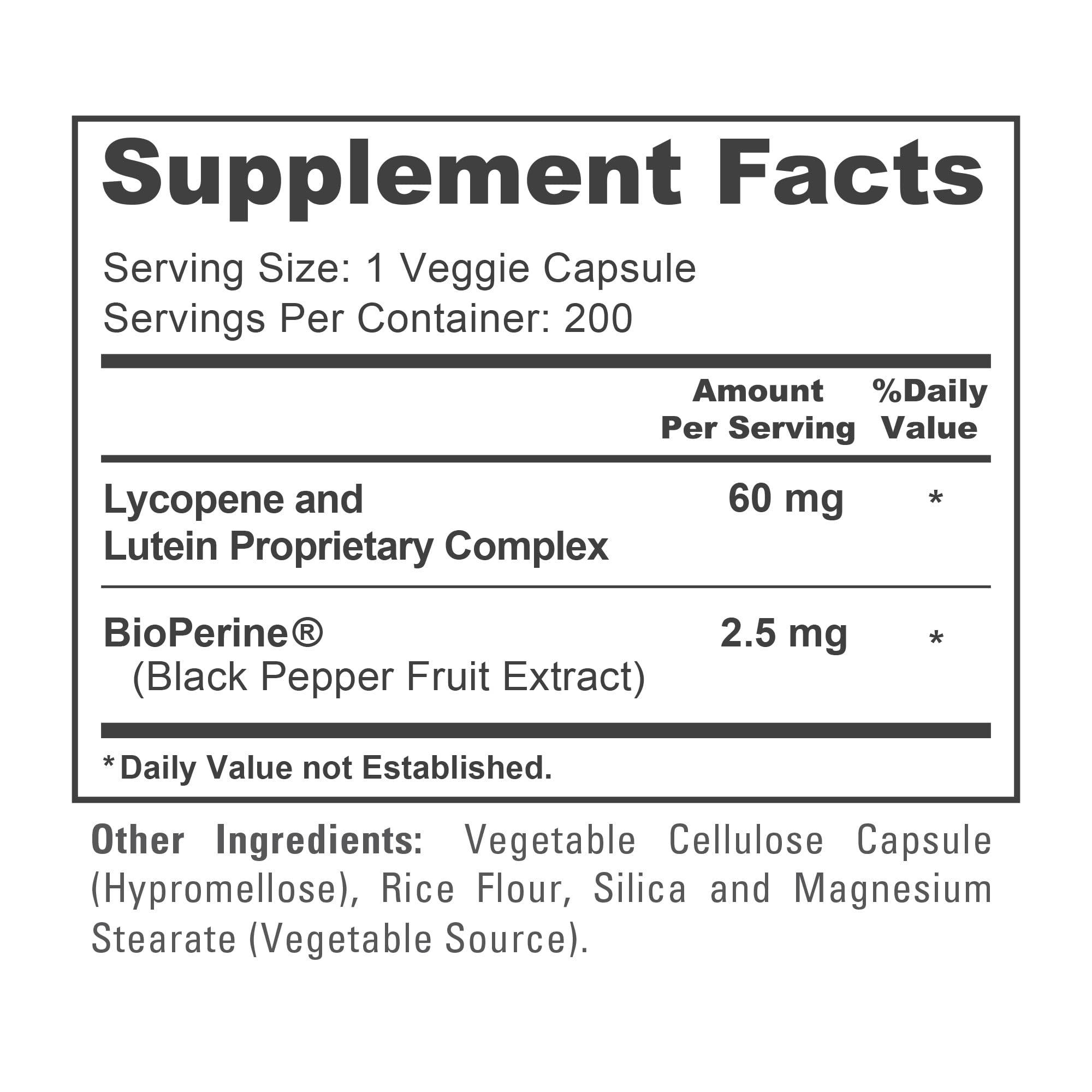 NusaPure Lycopene & Lutein Complex 60mg per Caps, 200 Veggie Capsules (Non-GMO, Vegan) NusaPure Au supplements