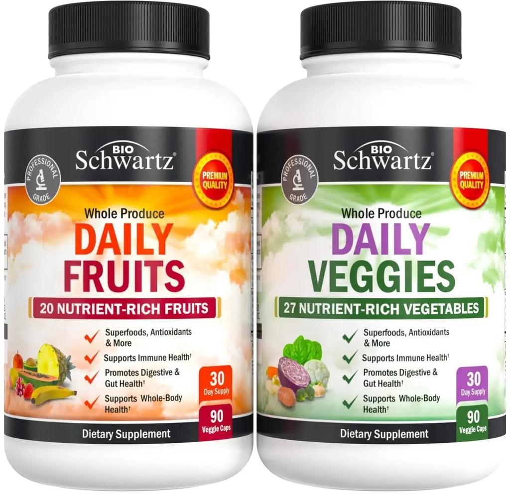 BioSchwartz Daily Fruits and Veggies Supplement for Women and Men (1 Month Supply) Plus Daily Multivitamin BioSchwartz Au supplements