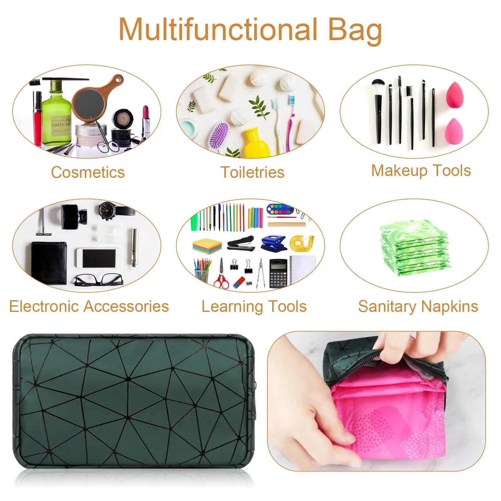 Likesing Sanitary Napkin Storage Bag, Leather First Period Kit for Girls 9-12, Portable Tampon Menstrual Likesing Au supplements