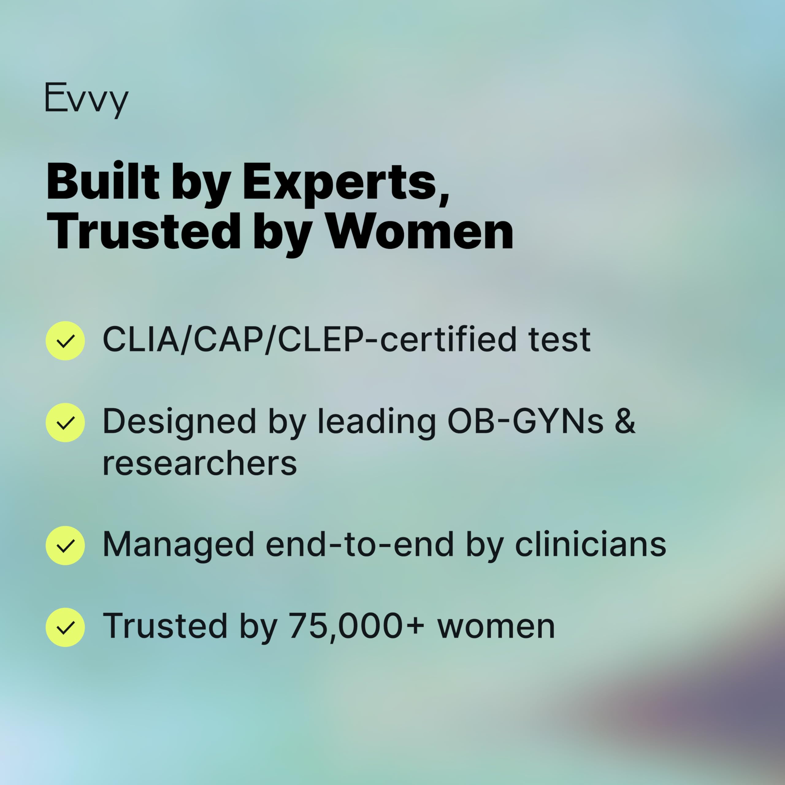 Evvy Vaginal Health Test | at-Home Microbiome Test for BV, Yeast Infection, Ureaplasma & More | Discreet Results in 7–10 Days | Clinician-Reviewed Report & Rx Options Evvy Au supplements