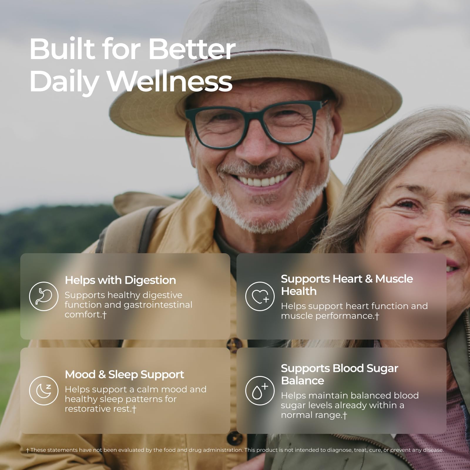 Livingood Daily Magnesium Supplement with Magnesium Glycinate, Citrate, Malate, Oxide, Aspartate, Amino Acid Complex and Chicory Root for Heart Health