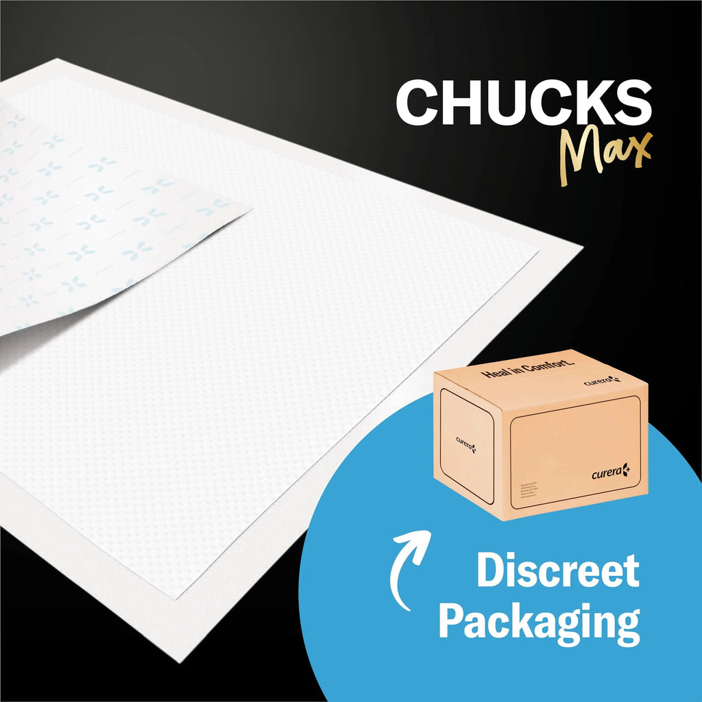 Chucks MAX Hospital Bed Pads Disposable Adult 36 x 36 Breathable Stack Man Au supplements
