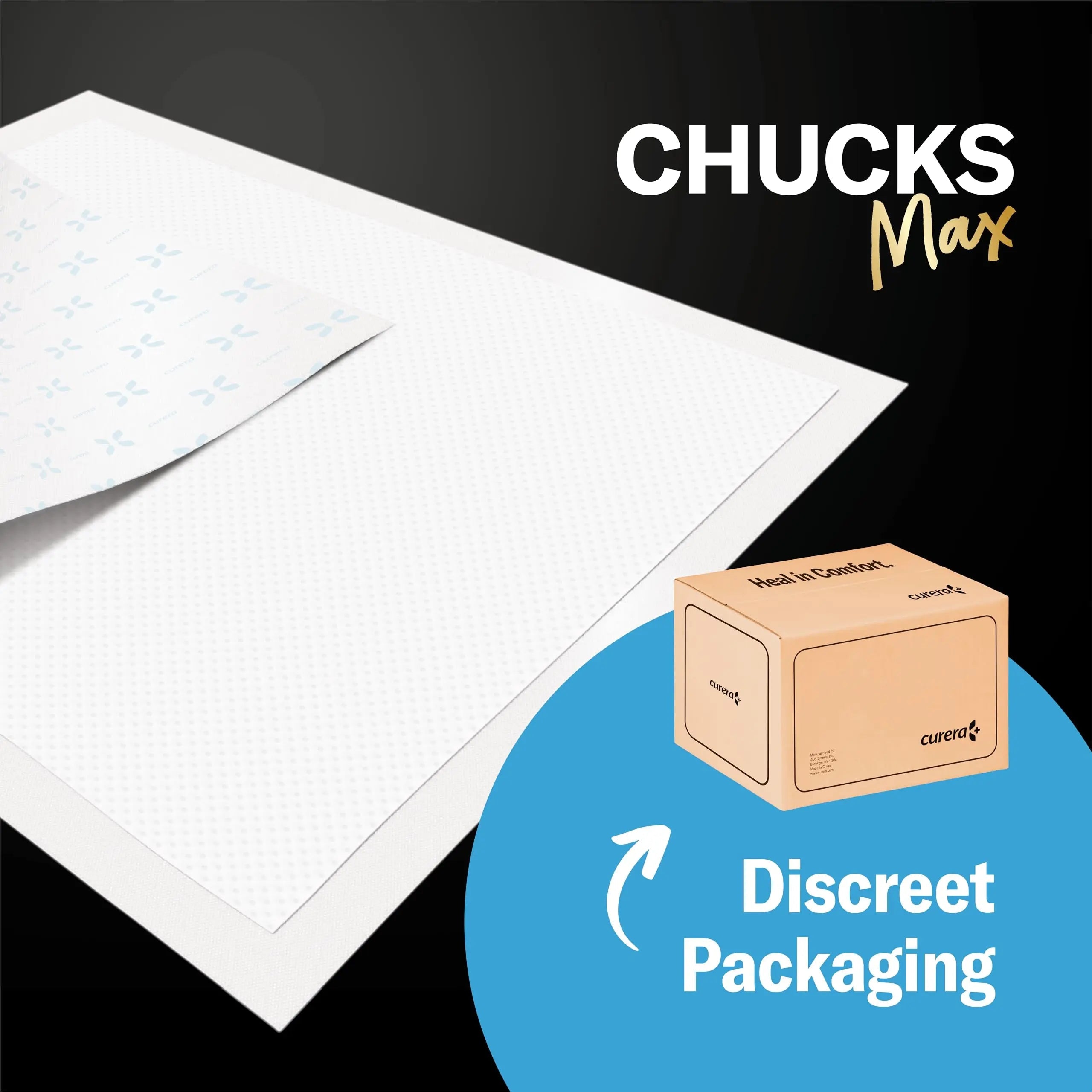 Chucks MAX Hospital Bed Pads Disposable Adult 36 x 36 Breathable Stack Man Au supplements