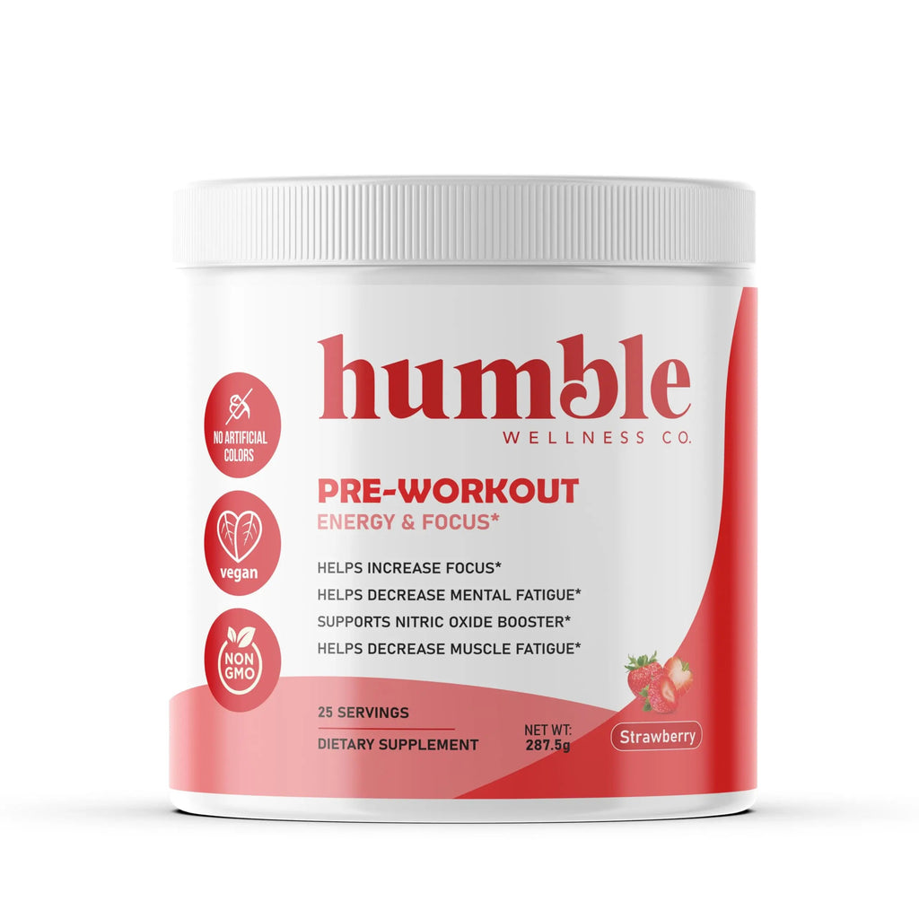 Humble Wellness Pre-Workout: Increase Focus, Decrease Mental Fatigue, Supports Nitric Humble Wellness Au supplements