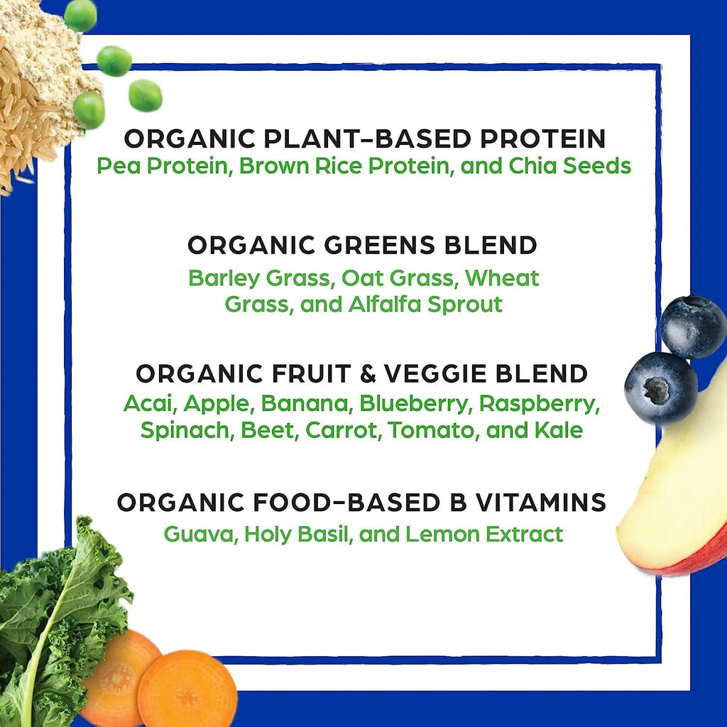 Orgain Organic Vegan Meal Replacement Protein Powder, Vanilla Bean - 20g Plant Based Protein Orgain Au supplements
