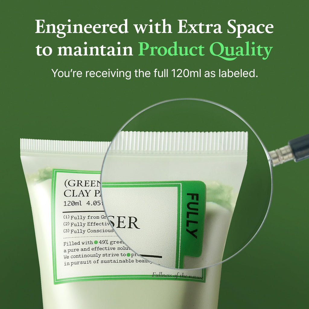 FULLY Green Tomato Facial Cleanser, Cardi B’s Clay Mask Cleanser for Deep Pore Cleanse