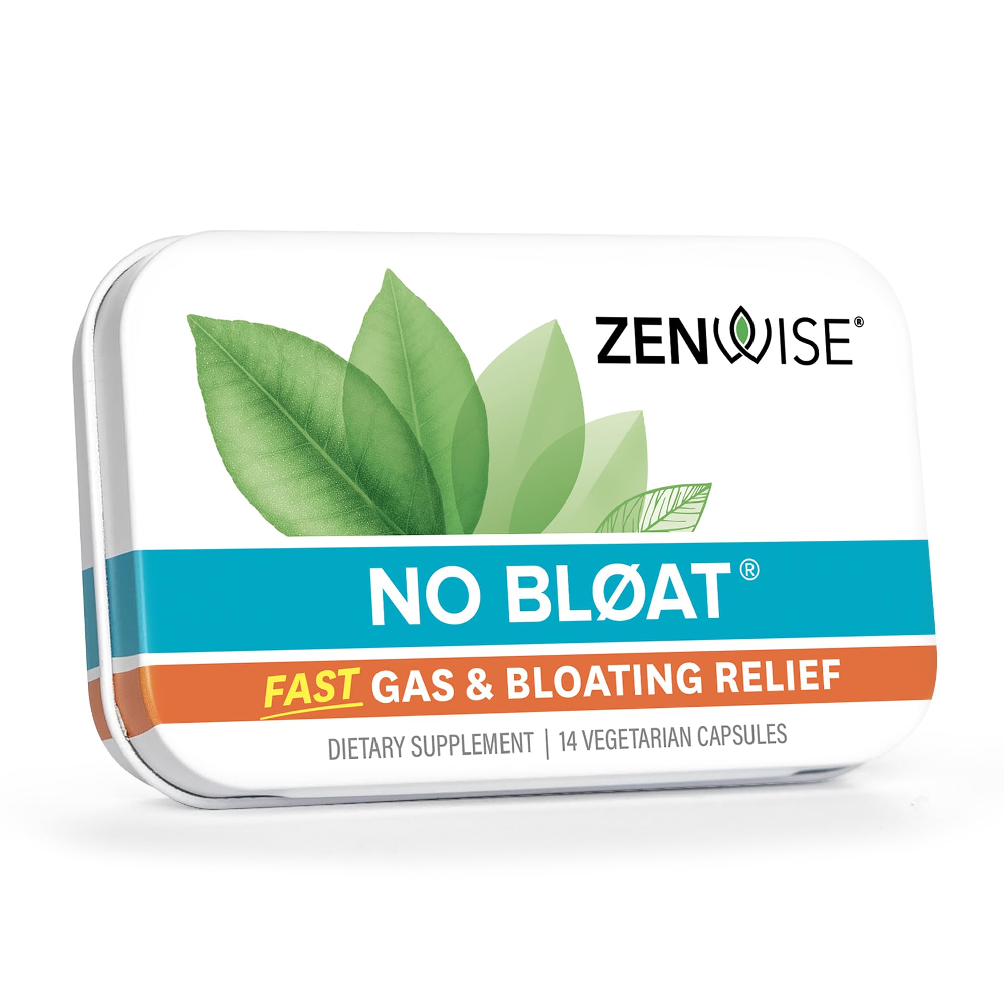 Zenwise Health No Bloat Probiotics for Women and Men Digestive Health with Ginger, Dandelion, and Lactase, Digestive Enzymes for Gas and Bloating Relief - Vegan Water Retention Pills - 14 CT Zenwise Health Au supplements