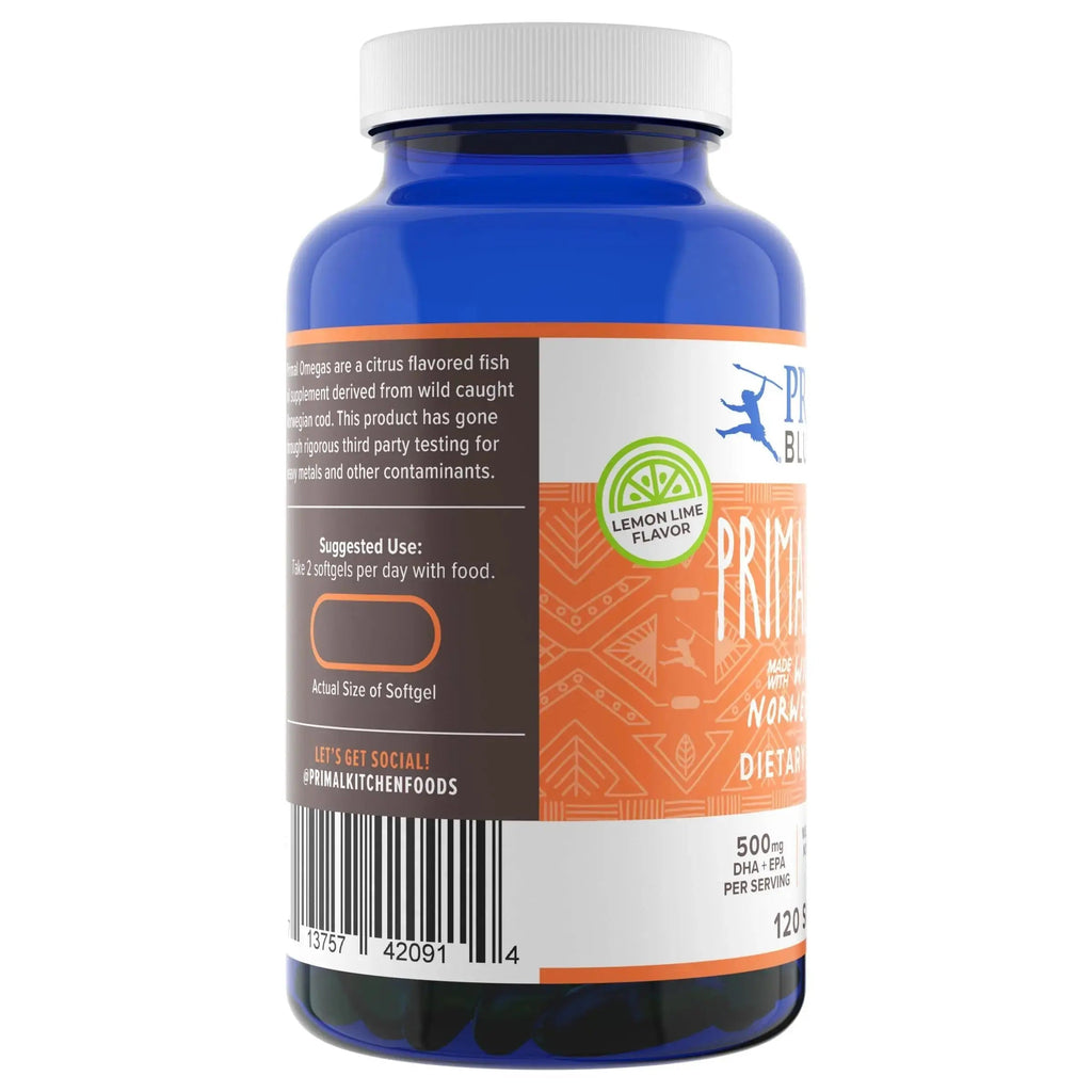 Primal Blueprint Primal Omegas, Omega-3 Fatty Acid Daily Supplement, 120 Count Primal Blueprint Au supplements