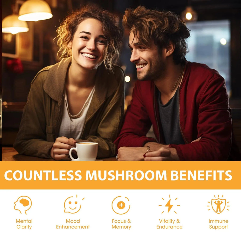 Mushroom Powder Blend (75 Servings), Ten Mushroom Supplement with Lions Mane Mutsweet Au supplements