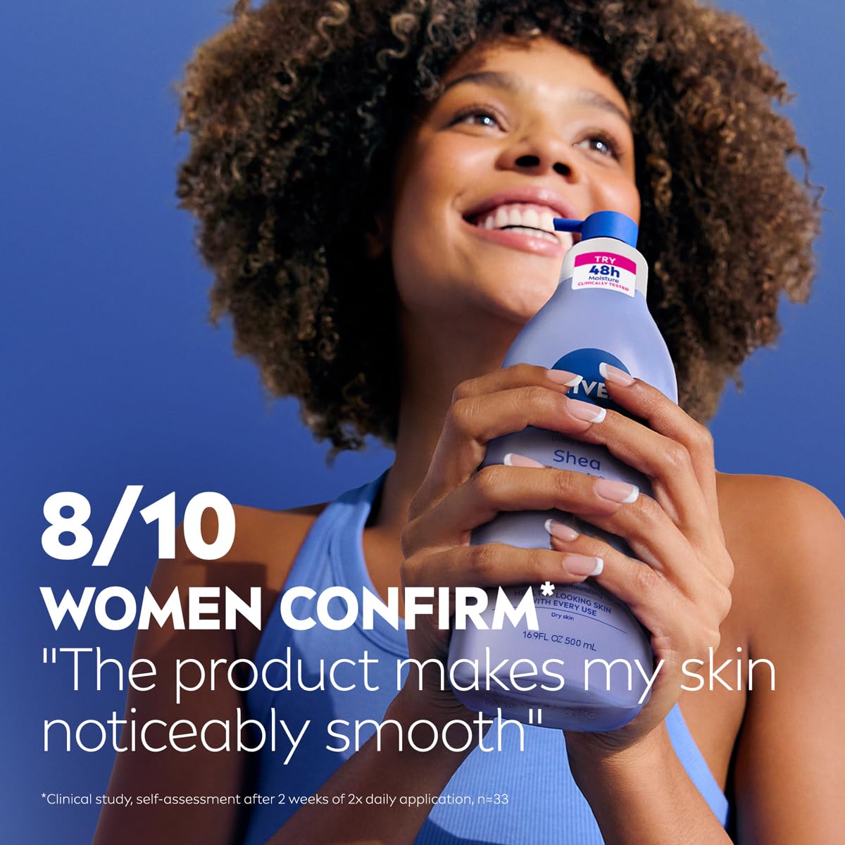 NIVEA Shea Nourish Body Lotion for Dry Skin with Hyaluronic Acid, Shea Butter and Deep Nourishing Serum