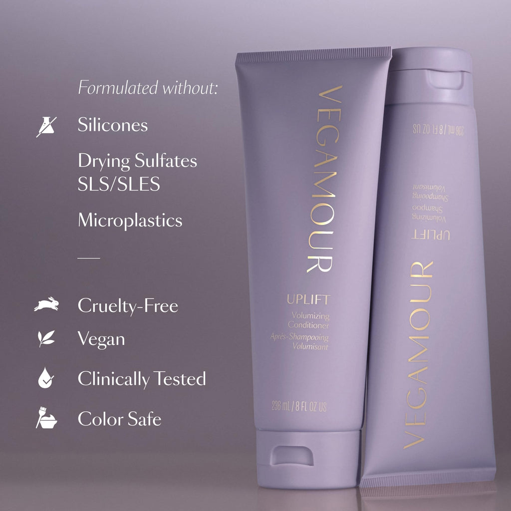 VEGAMOUR UPLIFT Volumizing Shampoo For fine, flat & thinning hair, Provides Volume & Resists Humidity, Non Sticky Formula, Bouncy Soft Hair VEGAMOUR Au supplements